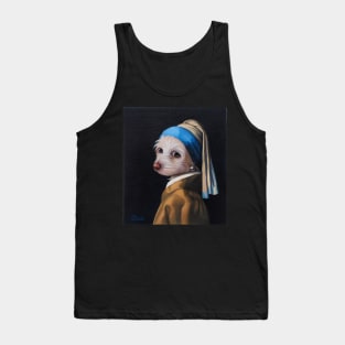 The Dog with the Pearl Earring (Full Painting) Tank Top